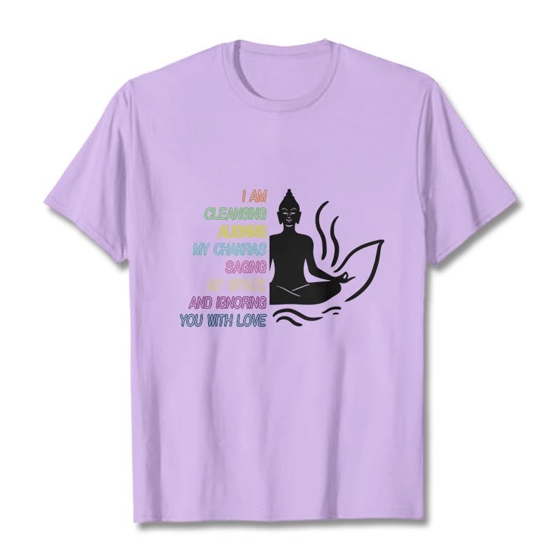 Camiseta con diseño de meditación de flor de loto y Buddha Stones - Ciruela - 灰色 - image 17