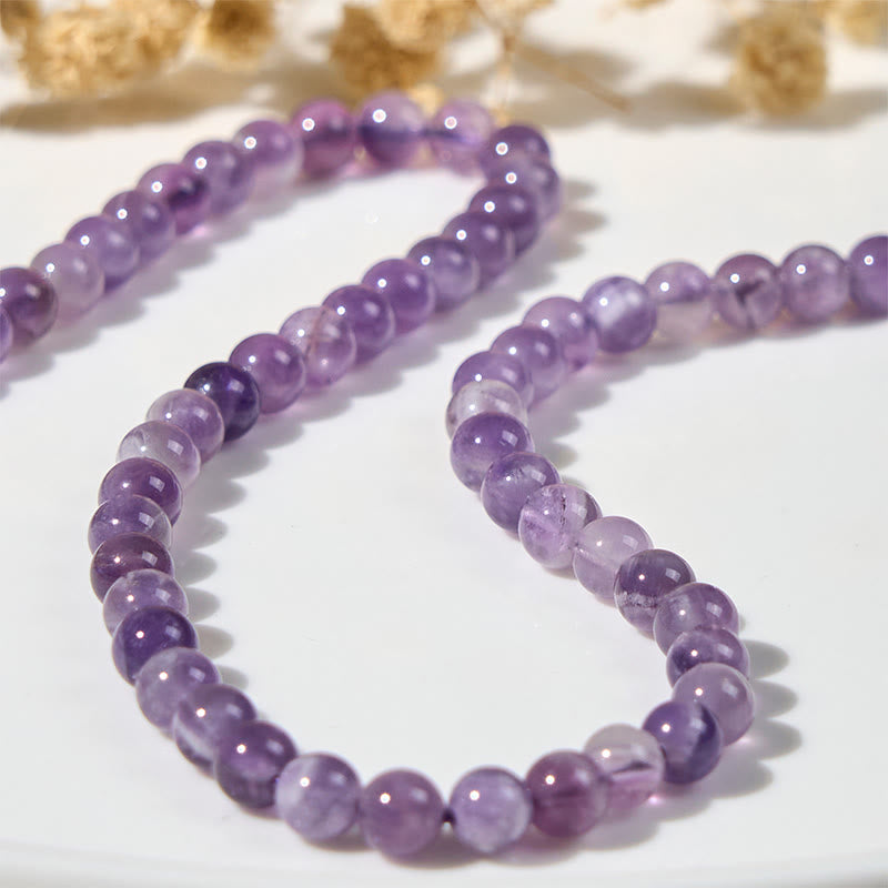 Pulsera curativa con cuentas de amatista natural y Buddha Stones - image 7