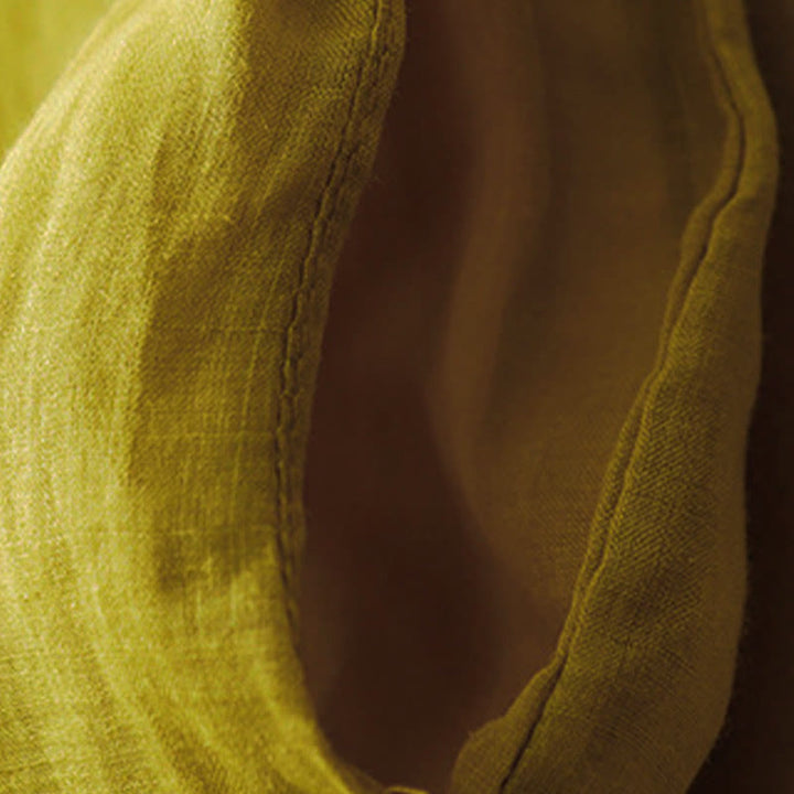 Pantalones anchos de algodón con cordón y bolsillos para mujer, diseño sencillo de Buddha Stones - image 21