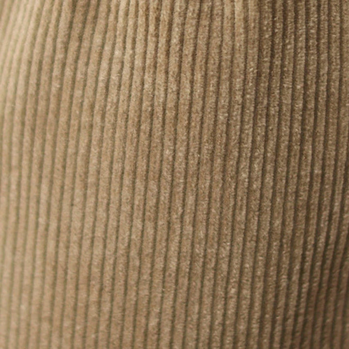 Pantalones de pana de algodón para mujer con bolsillos y botones informales con diseño de Buddha Stones - image 8