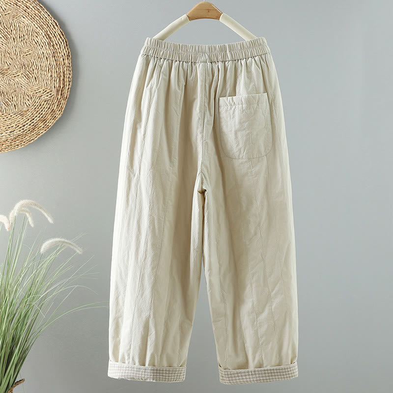 Pantalones harén de algodón hasta el tobillo con bolsillos para mujer , de Buddha Stones Winter Plain - image 8