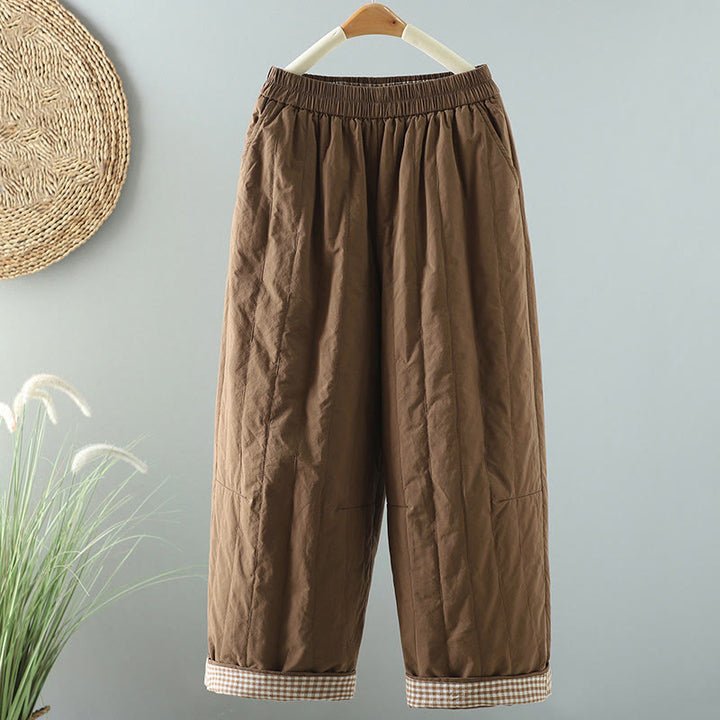 Pantalones harén de algodón hasta el tobillo con bolsillos para mujer , de Buddha Stones Winter Plain - Perú - US8-10，UK/AU12-14，EU40-42 (2XL) - image 18