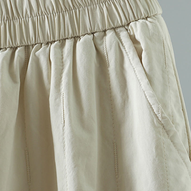 Pantalones harén de algodón hasta el tobillo con bolsillos para mujer , de Buddha Stones Winter Plain - image 12