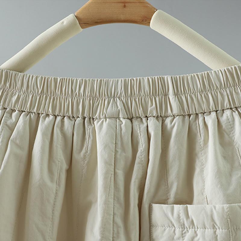 Pantalones harén de algodón hasta el tobillo con bolsillos para mujer , de Buddha Stones Winter Plain - image 10