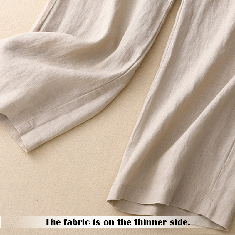Pantalones de mujer de pierna ancha con bolsillos, diseño sencillo y cremallera, estilo casual de verano, con estampado de Buddha Stones. - image 49