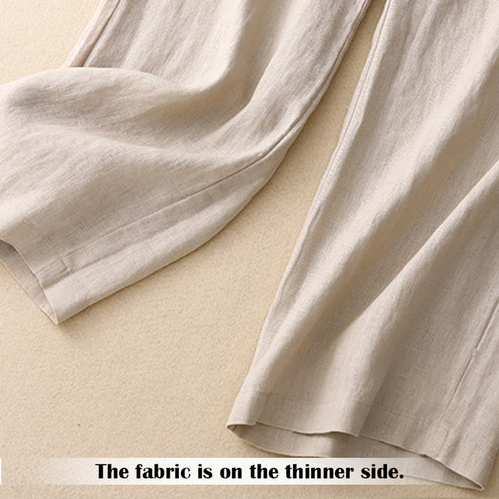 Pantalones de mujer de pierna ancha con bolsillos, diseño sencillo y cremallera, estilo casual de verano, con estampado de Buddha Stones. - image 49