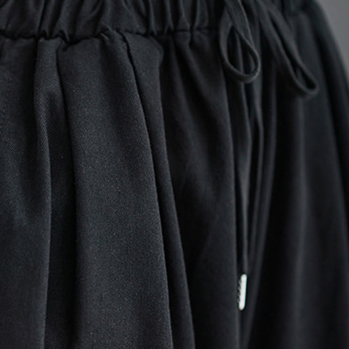 Pantalones anchos con abertura en la pierna y bolsillos para mujer, diseño retro de Buddha Stones - image 14