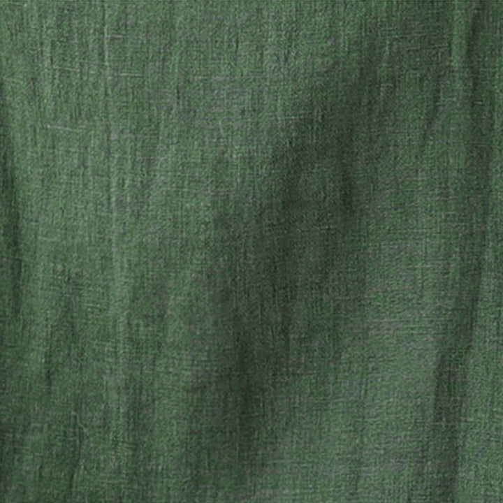 Camisa informal de lino y algodón de manga larga para mujer con estampado de Buddha Stones - image 7