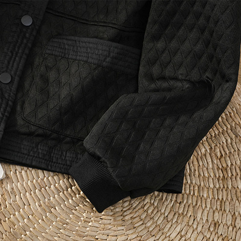 Chaqueta retro lisa de algodón de manga larga con bolsillos para mujer de Buddha Stones - image 17