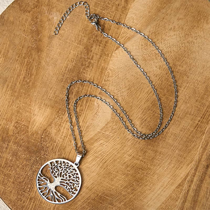 Colgante de acero de titanio con Buddha Stones y el Árbol de la Vida para la Iluminación - image 8