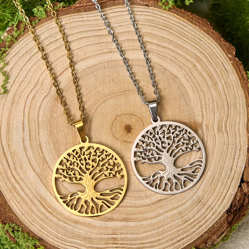 Colgante de acero de titanio con Buddha Stones y el Árbol de la Vida para la Iluminación - image 11
