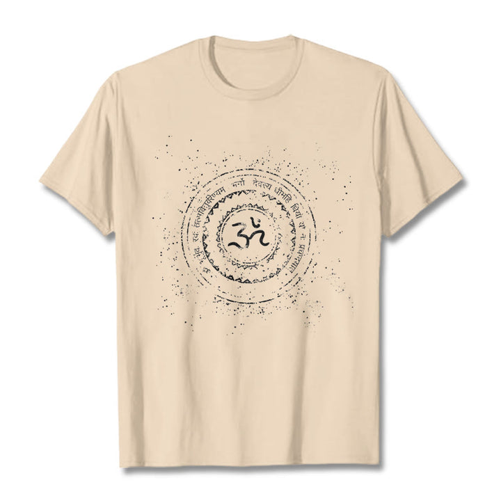 Camiseta de algodón con estampado de mantra y símbolo Buddha Stones - Sopa de mariscos - 2XL - image 9