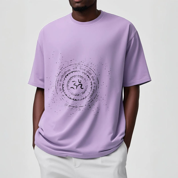 Camiseta de algodón con estampado de mantra y símbolo Buddha Stones - image 17