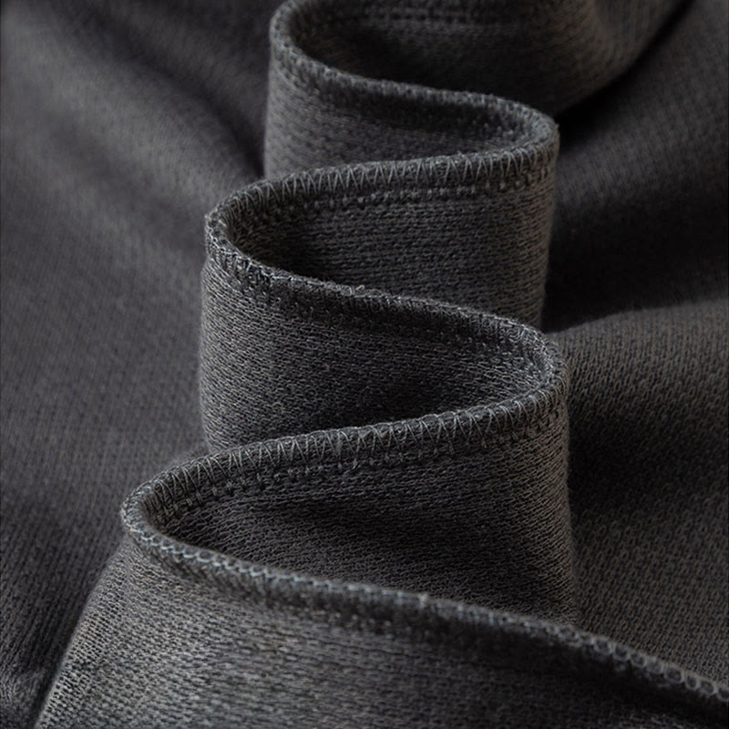 Pantalones anchos de algodón con bolsillos de Buddha Stones para mujer, color puro, otoño - image 2