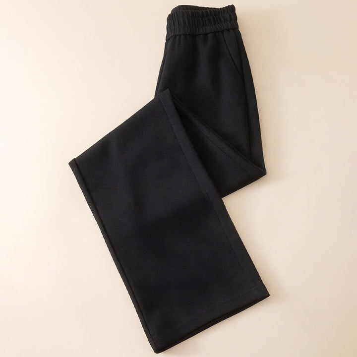 Pantalones de algodón con cintura alta, pierna ancha y bolsillos para mujer de Buddha Stones - image 12