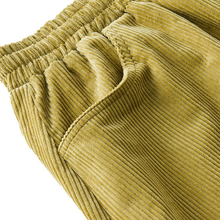 Pantalones de pana de algodón con diseño sencillo, hasta los tobillos, con bolsillos, para mujer, de Buddha Stones, para otoño - image 14