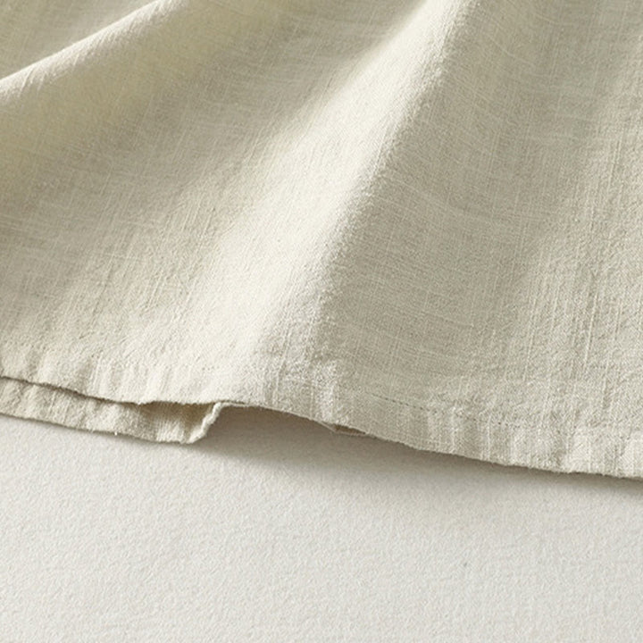 Vestido midi de algodón de manga larga con diseño de rana y cierre diagonal de Buddha Stones Spring - image 15