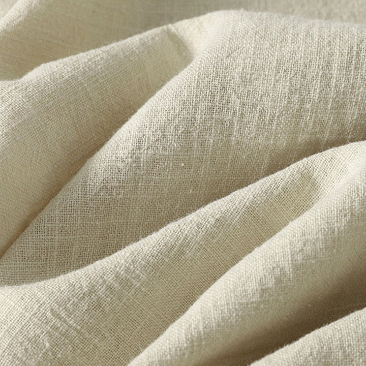 Vestido midi de algodón de manga larga con diseño de rana y cierre diagonal de Buddha Stones Spring - image 13