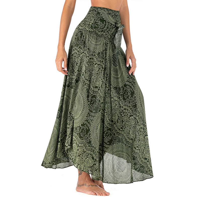 Piedras de Buda Dos Estilos Vestido Falda Flor Rosa de los Vientos Boho - image 2