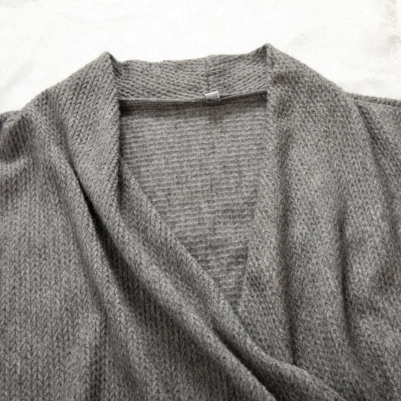 Chaqueta de algodón de manga larga para hombre con diseño de cuello irregular y liso con Buddha Stones - image 4