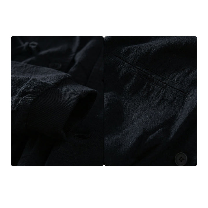 Sudadera con capucha y dobladillo acanalado con diseño de Buddha Stones para hombre, de manga larga, de algodón y lino, con bolsillos - image 14