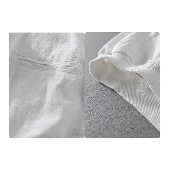 Sudadera con capucha y dobladillo acanalado con diseño de Buddha Stones para hombre, de manga larga, de algodón y lino, con bolsillos - image 19