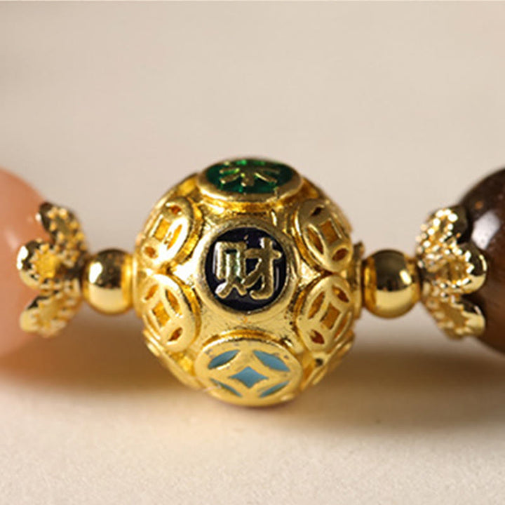 Pulsera de prosperidad con Buddha Stones, citrino natural, personaje Fu, bestia de la suerte - image 13