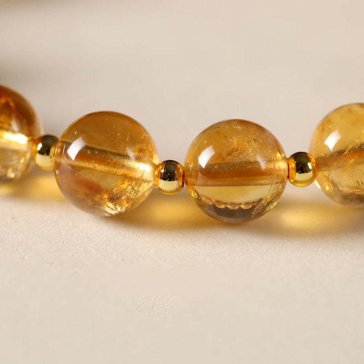 Pulsera de prosperidad con Buddha Stones, citrino natural, personaje Fu, bestia de la suerte - image 10