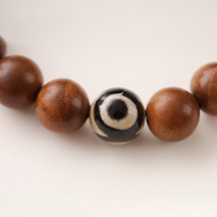 Pulsera de protección Yin Yang con fantasma rojo de madera impactada por rayos y Buddha Stones - image 13