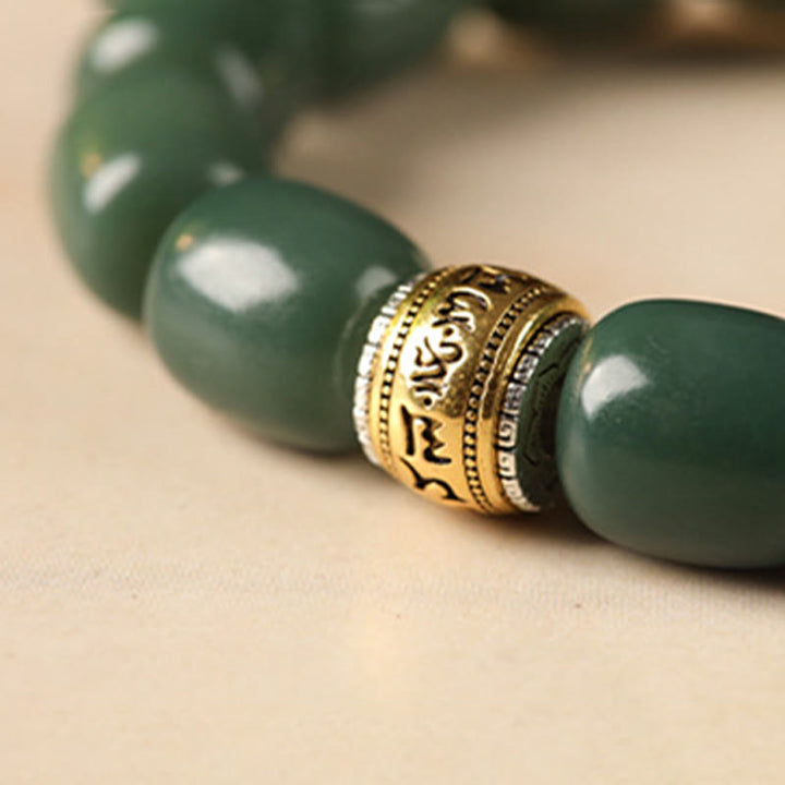 Pulsera de la paz con cabeza de león y semillas de Bodhi de Buddha Stones Om Mani Padme Hum - image 3