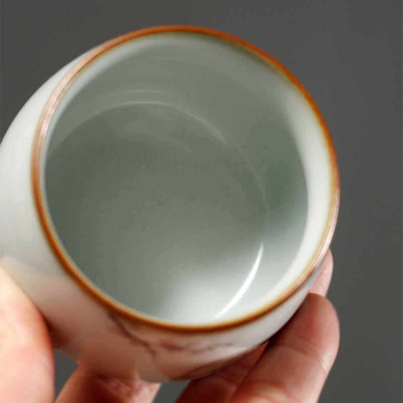 Buddha Stones Taza de té de kung fu con ramas de gato y caja de regalo - image 15