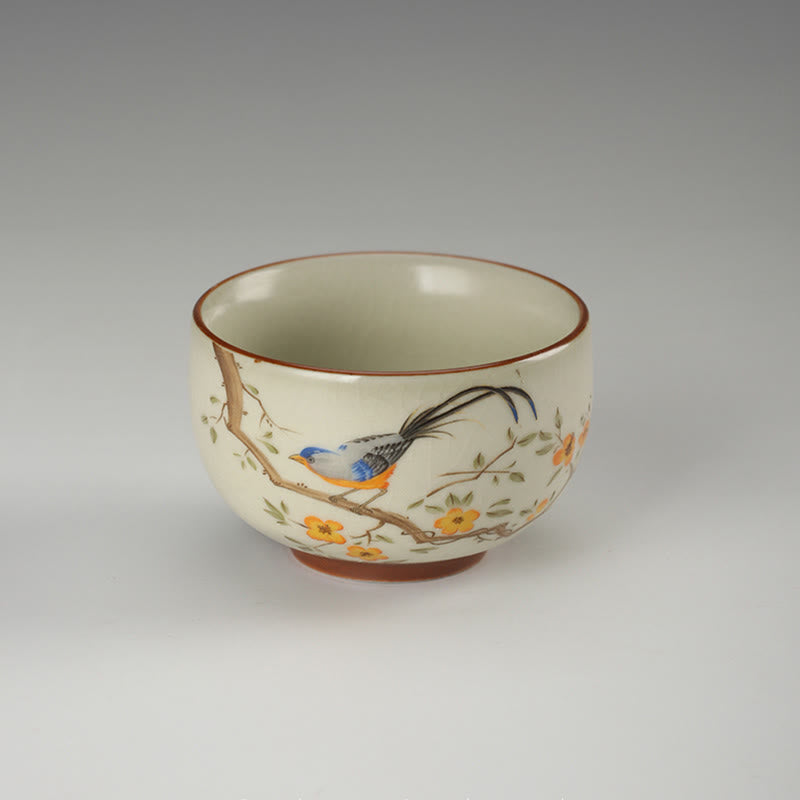 Taza de té de kung fu con forma de Buddha Stones en rama y monedas de cobre - image 1