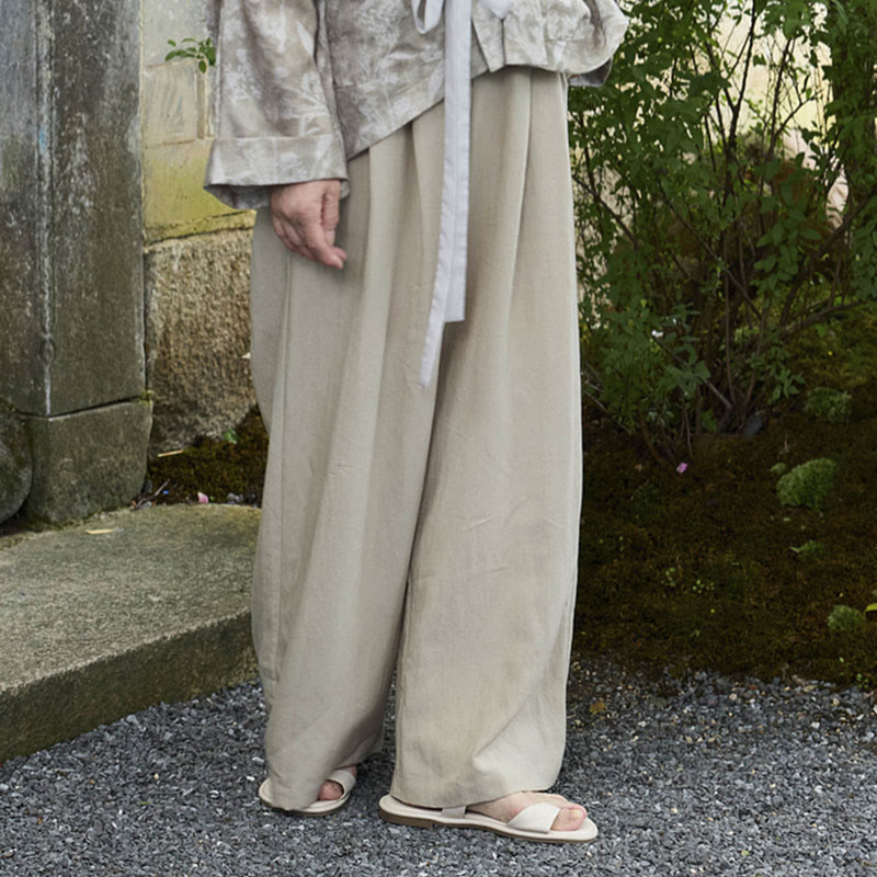 Pantalones Buddha Stones lisos hasta el tobillo para mujer con bolsillos para adultos mayores - image 1