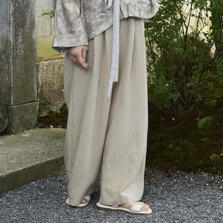 Pantalones Buddha Stones lisos hasta el tobillo para mujer con bolsillos para adultos mayores - image 1