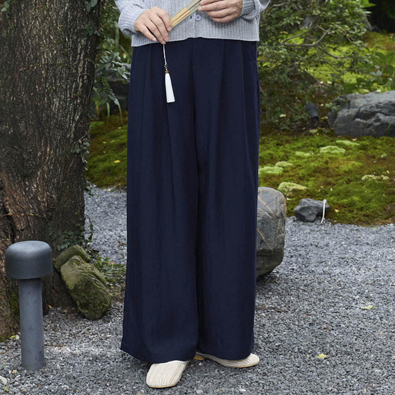 Pantalones Buddha Stones lisos hasta el tobillo para mujer con bolsillos para adultos mayores - image 29