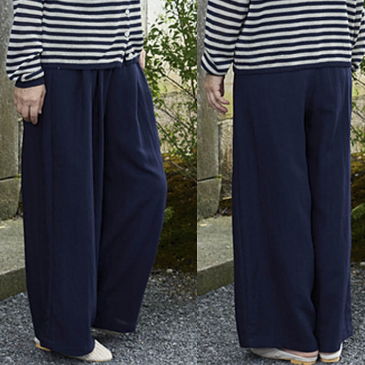 Pantalones Buddha Stones lisos hasta el tobillo para mujer con bolsillos para adultos mayores - image 32