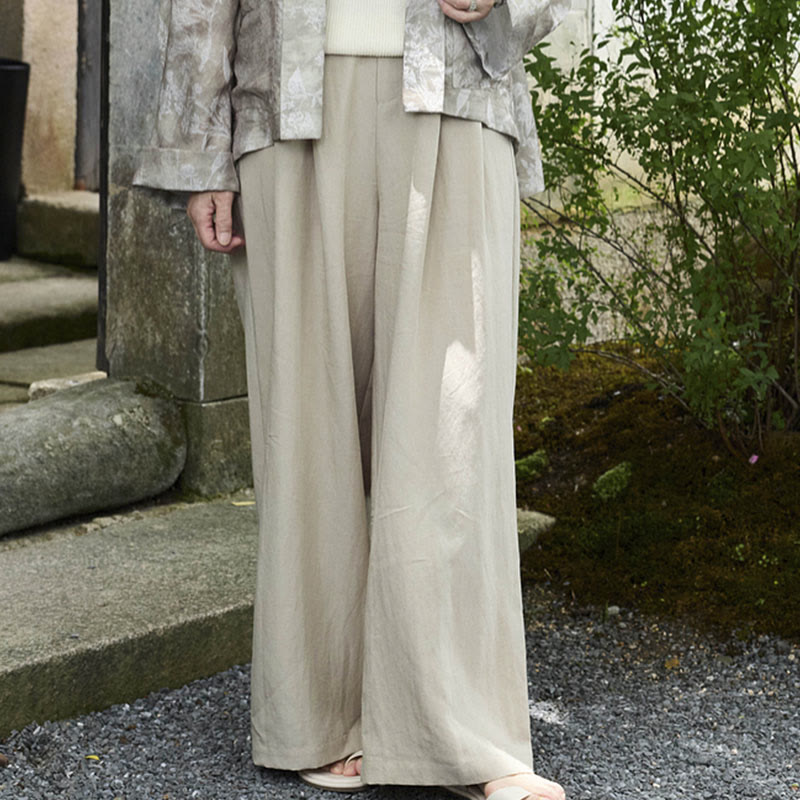 Pantalones Buddha Stones lisos hasta el tobillo para mujer con bolsillos para adultos mayores - image 2