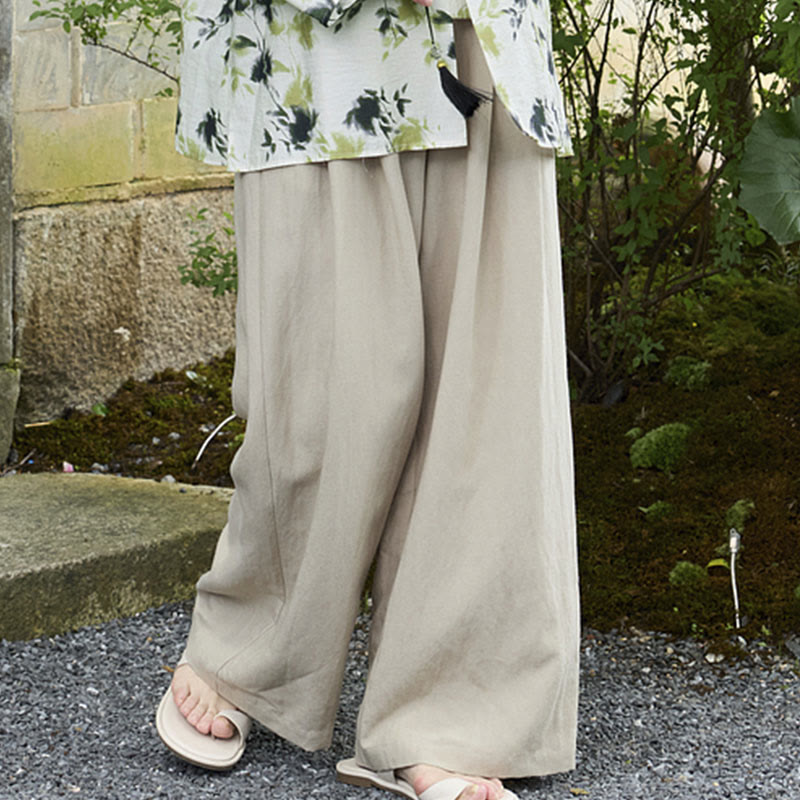 Pantalones Buddha Stones lisos hasta el tobillo para mujer con bolsillos para adultos mayores - image 9