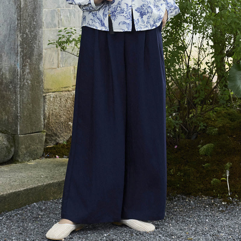 Pantalones Buddha Stones lisos hasta el tobillo para mujer con bolsillos para adultos mayores - image 19