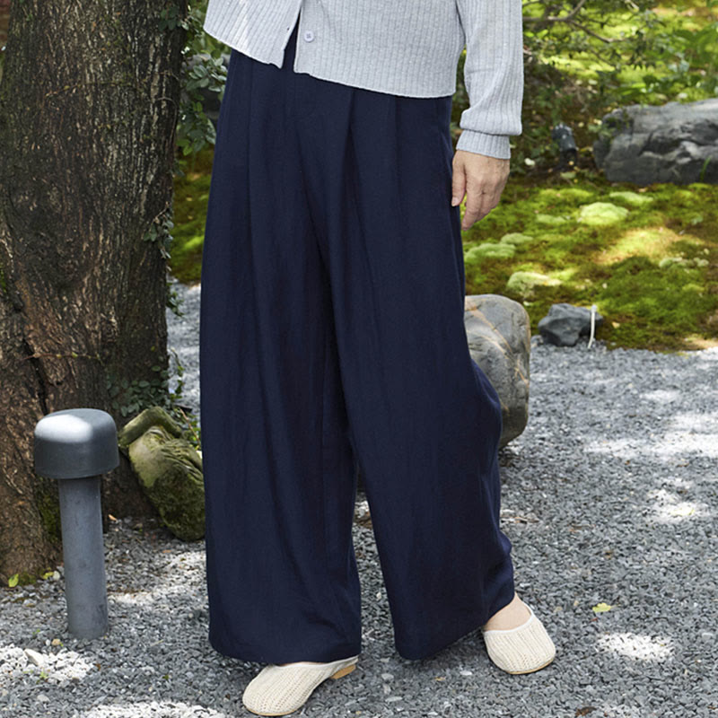 Pantalones Buddha Stones lisos hasta el tobillo para mujer con bolsillos para adultos mayores - Azul acero - US14，UK/AU18，EU46 (2XL) - image 17
