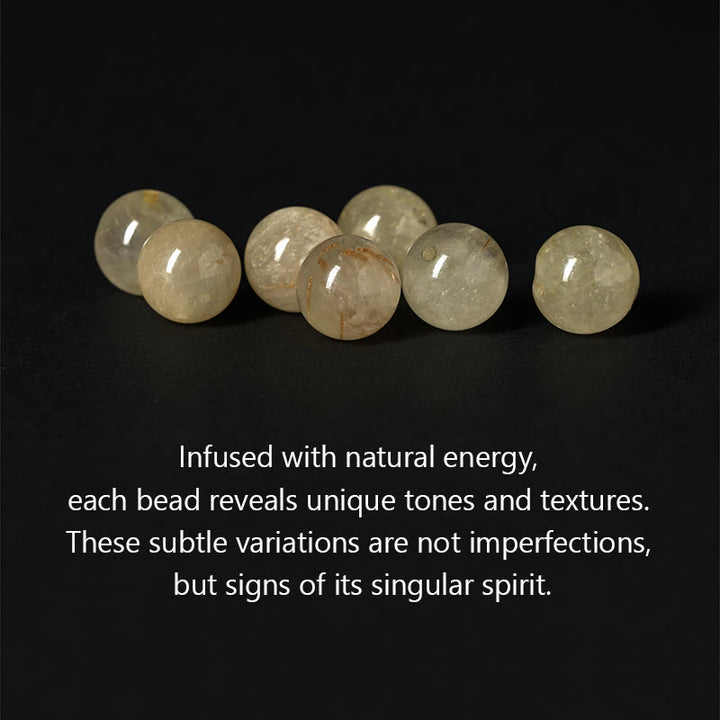Pulsera de prosperidad Om Mani Padme Hum con citrino natural de Buddha Stones - image 5