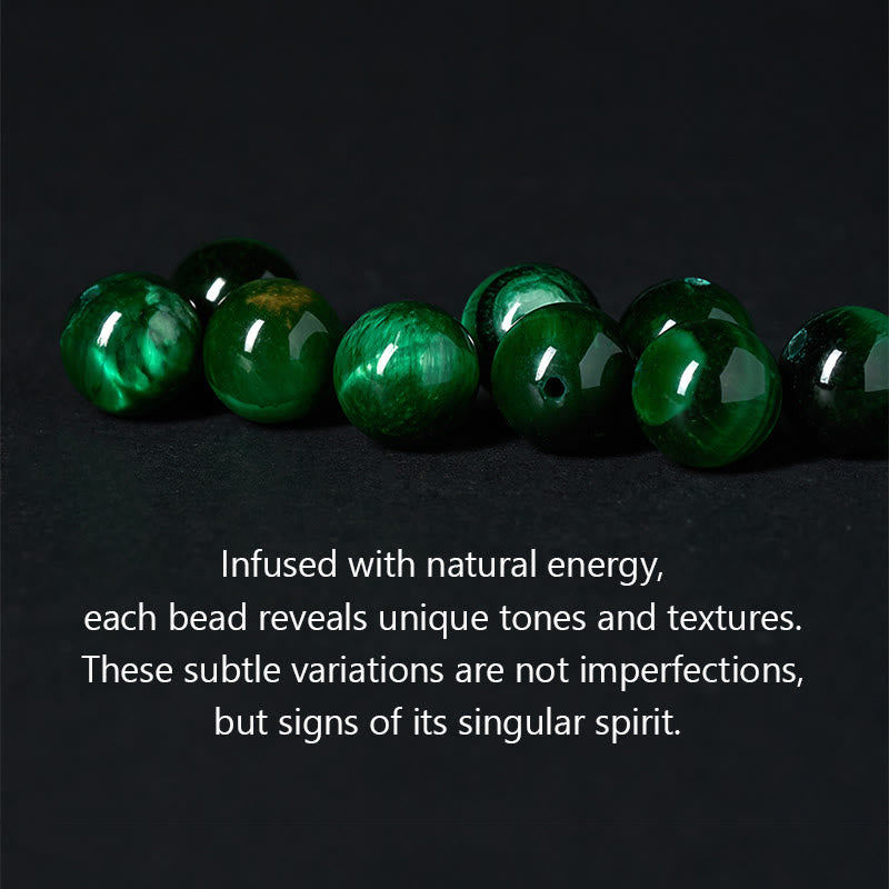 Pulsera de protección Om Mani Padme Hum con Buddha Stones, jaspe gris natural, jaspe Kambamba, ojo de tigre - image 6