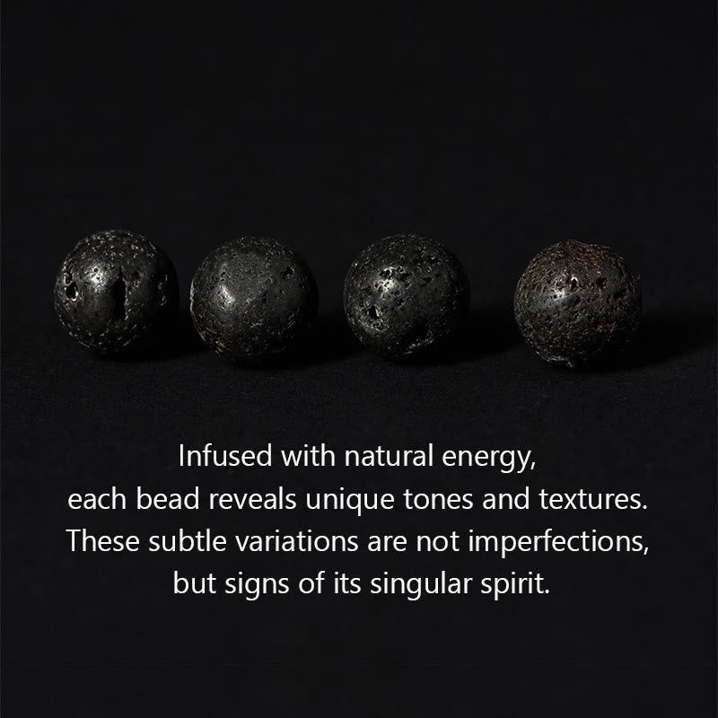 Buddha Stones Brillo plateado Obsidiana Roca de lava Jaspe gris Om Mani Padme Hum Vajra Pulsera calmante - image 5