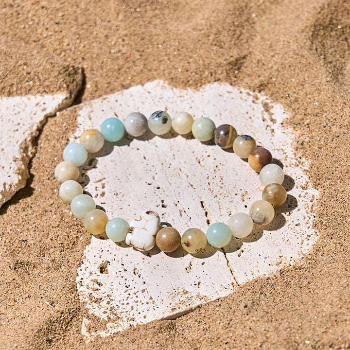 Pulsera de elefante de fuerza espiritual con Buddha Stones y varias piedras naturales - image 14