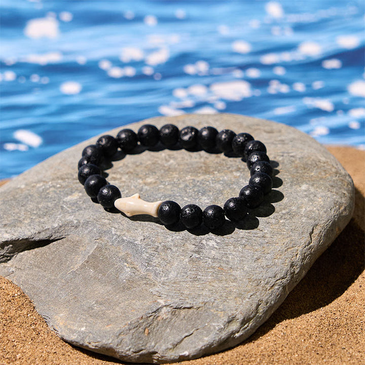 Pulsera de la sabiduría del tiburón con piedra de ágata natural de Buddha Stones Stones - image 17