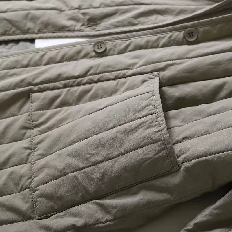 Chaqueta con capucha de algodón de manga larga para mujer, con diseño de Buddha Stones y acolchado de cordón, y bolsillo - image 8