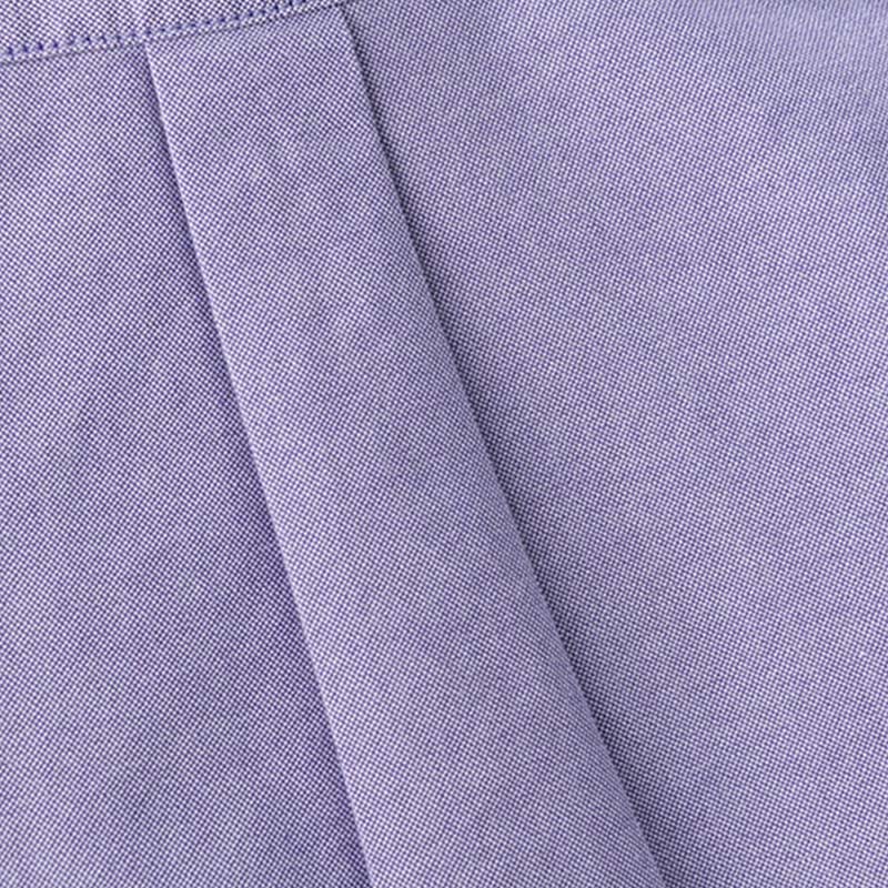 Camisa de algodón para hombre con diseño de botones y manga larga en color liso con Buddha Stones - image 10