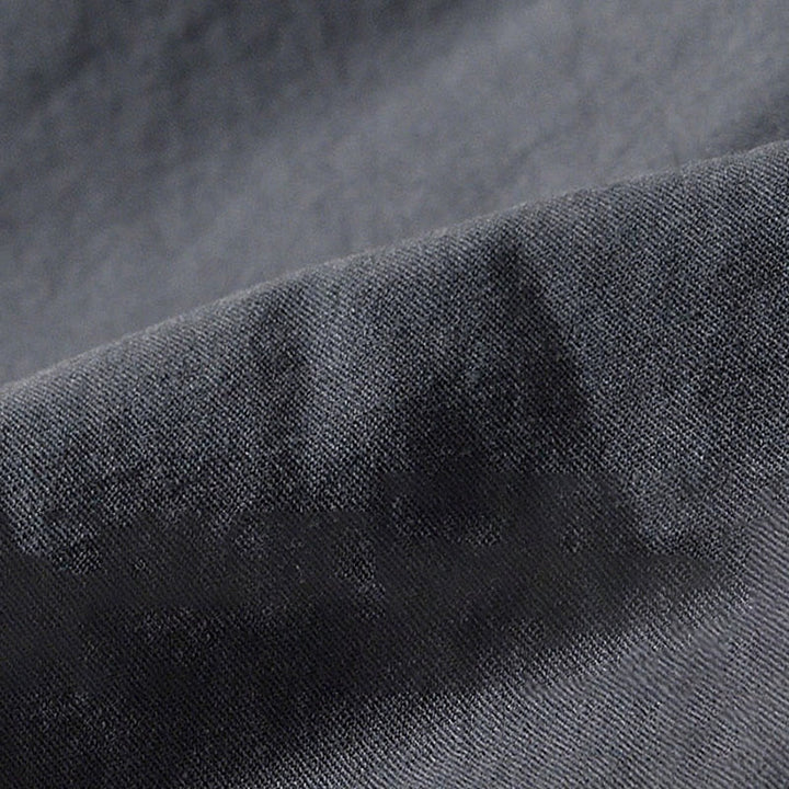 Camisa de algodón con botones y bolsillos para hombre, de manga larga, color liso, con estampado de Buddha Stones. - image 22