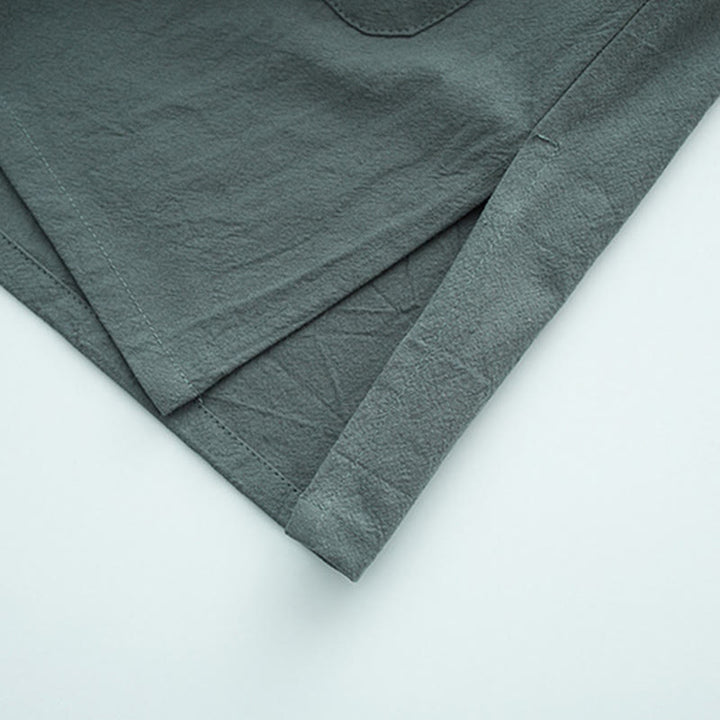 Camisa de algodón para hombre con diseño de rana y manga larga con Buddha Stones - image 7