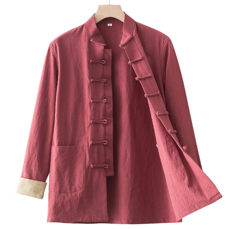 Camisa de algodón para hombre con diseño de rana y manga larga con Buddha Stones - image 14